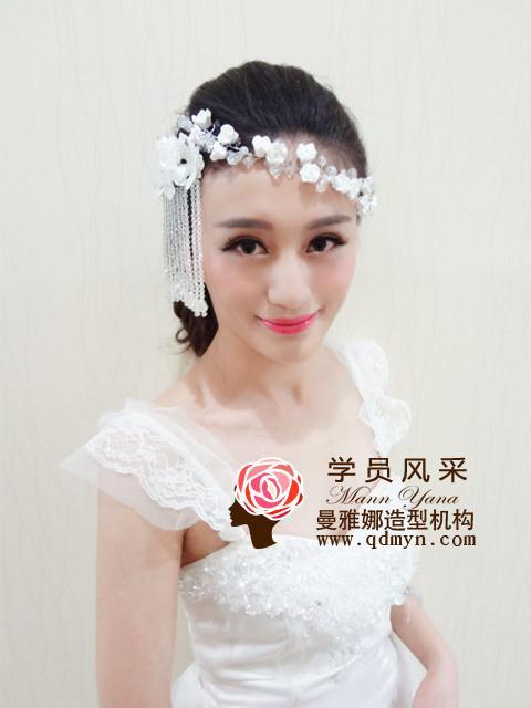 青岛新娘跟妆培训-化妆工具培训课程