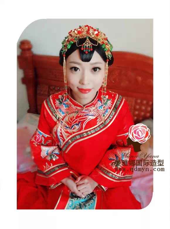 青岛最好的新娘跟妆,婚礼化妆