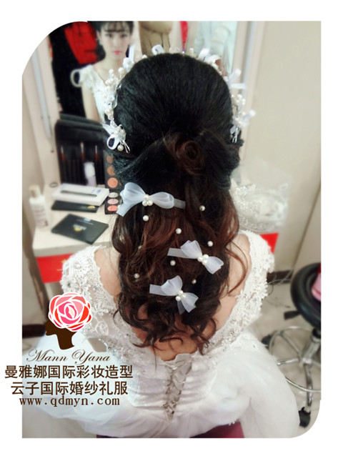 青岛婚礼化妆日韩造型-青岛曼雅娜国际彩妆造型