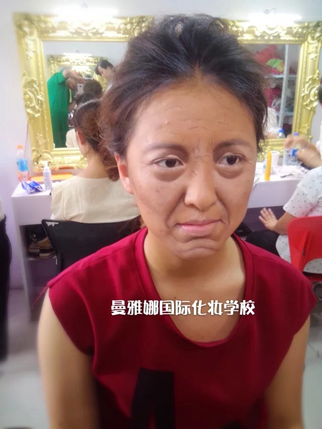 青岛跟妆新娘变老人特效