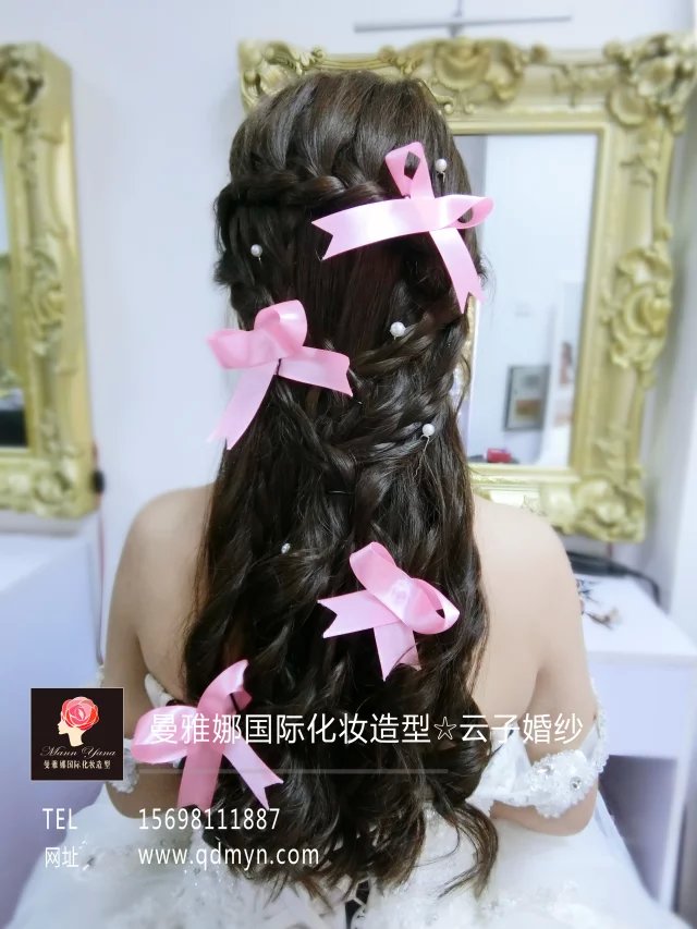 青岛曼雅娜国际彩妆造型婚礼跟妆师作品
