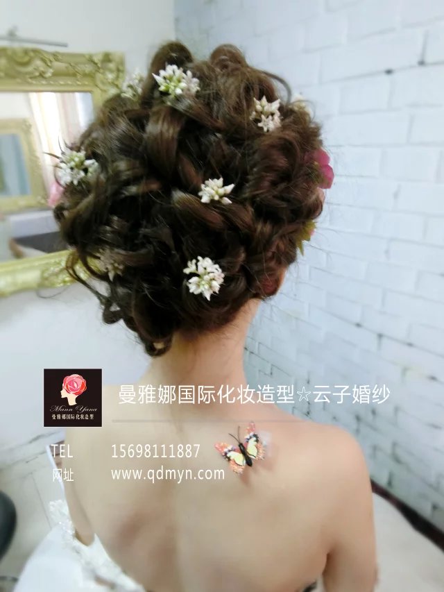 青岛曼雅娜国际彩妆造型婚礼跟妆师作品