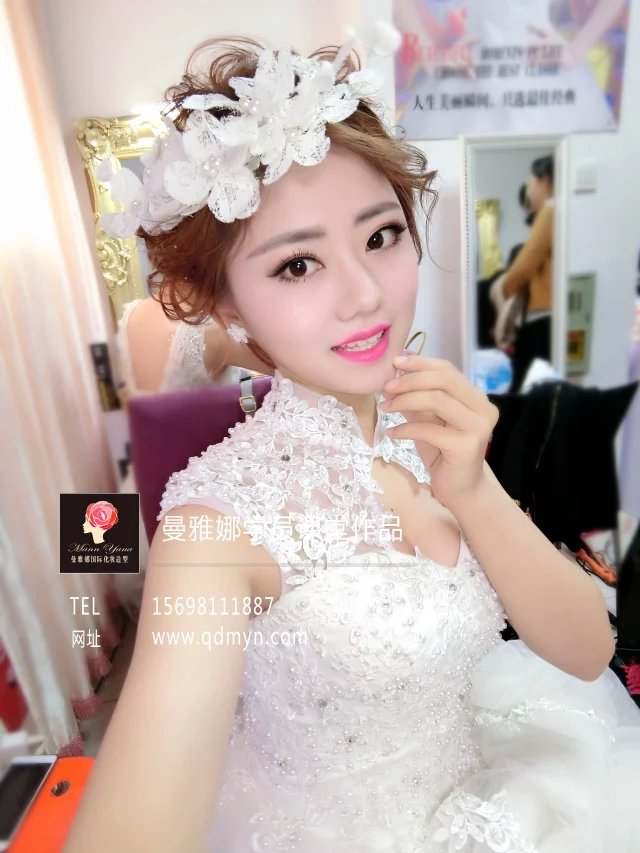 森式白纱新娘化妆造型