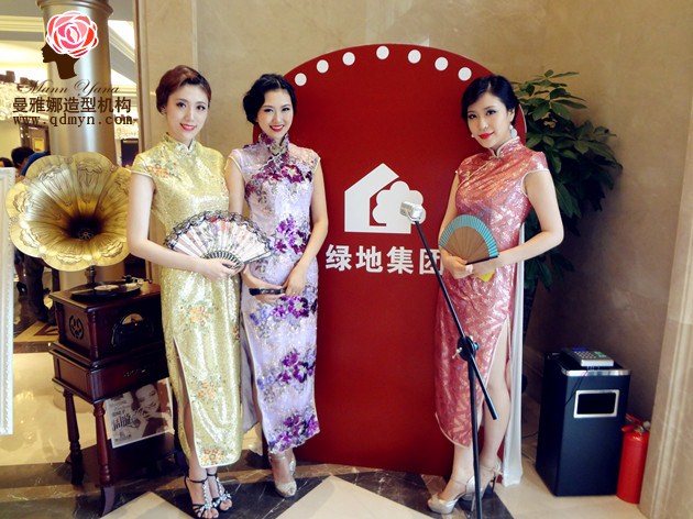 青岛曼雅娜化妆培训学校打造精彩的复古造型