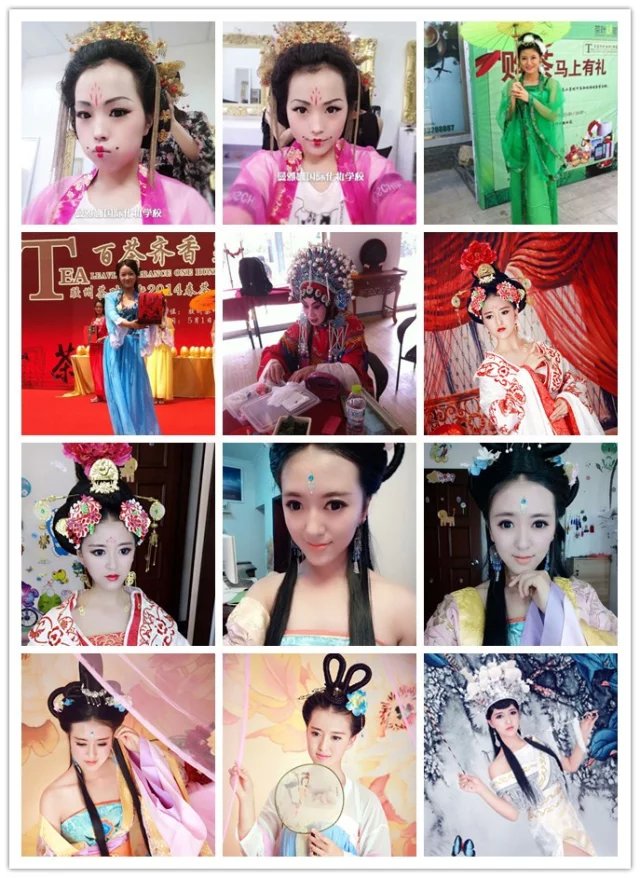 青岛曼雅娜古妆培训学员作品集