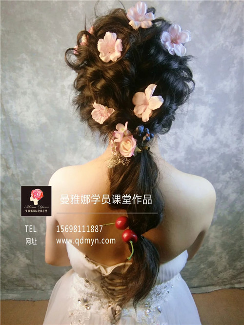 曼雅娜化妆学校森式花仙子新娘跟妆造型