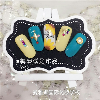 美甲学员课堂作品