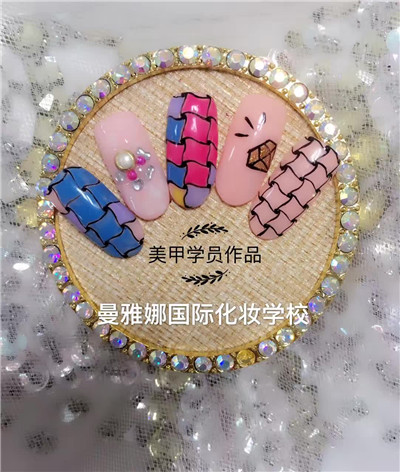曼雅娜美甲学员作品
